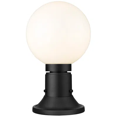 Z-lite Laurent 13 1/2" High Black Outdoor Pier Light W/ Round Base