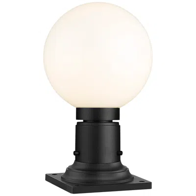 Z-lite Laurent 13 1/2" High Black Outdoor Pier Light W/ Square Base