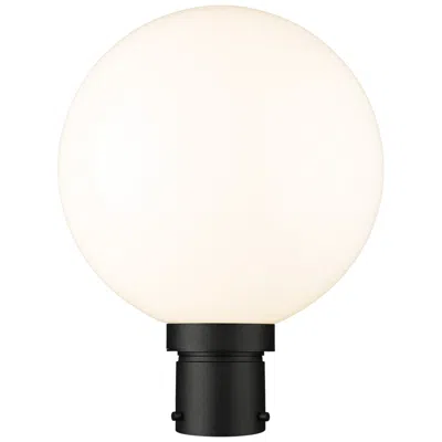 Z-lite Laurent 15 3/4"h Black Opal Glass Outdoor Post Light