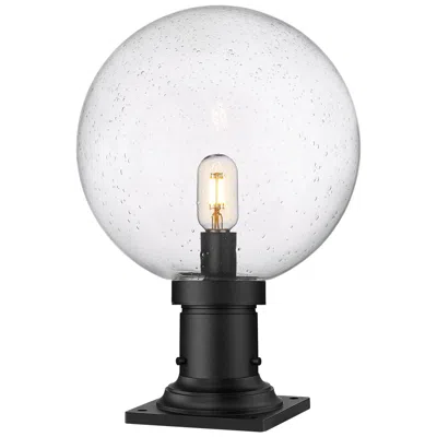 Z-lite Laurent 17 3/4" High Black Orb Outdoor Pier Light
