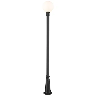 Z-lite Laurent By  Black 109.75 Inch 1 Light Outdoor Post Mounted Fixture