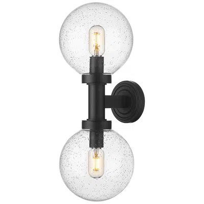 Z-lite Laurent By  Black 21 Inch 2 Light Outdoor Wall Sconce