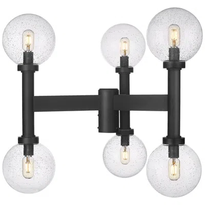 Z-lite Laurent By  Black 27 Inch 6 Light Outdoor Post Mount Fixture
