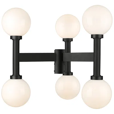 Z-lite Laurent By  Black 27 Inch 6 Light Outdoor Post Mount Fixture