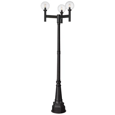 Z-lite Laurent By  Black 30 Inch 3 Light Outdoor Post Mount Fixture