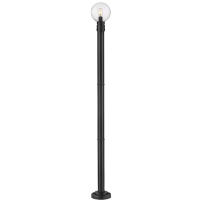 Z-lite Laurent By  Black 85.25 Inch 1 Light Outdoor Post Mounted Fixture
