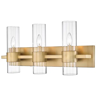Z-lite Lawson 25" Wide Rubbed Brass 3-light Vanity Bath Light