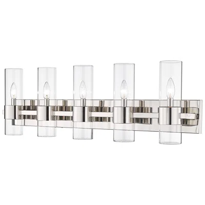 Z-lite Lawson 5 Light Vanity In Polished Nickel