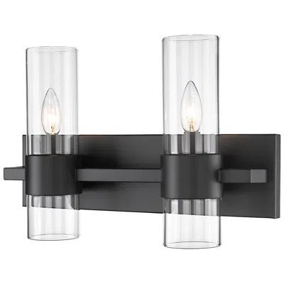 Z-lite Lawson By  Matte Black 17 Inch 2 Light Vanity