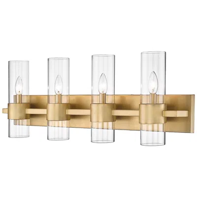Z-lite Lawson By  Rubbed Brass 32 Inch 4 Light Vanity