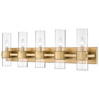 Z-lite Lawson By  Rubbed Brass 38 Inch 5 Light Vanity