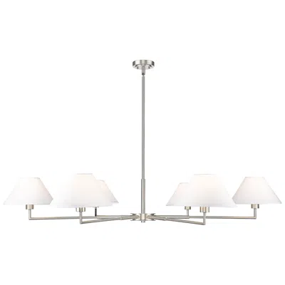 Z-lite Leila By  Brushed Nickel 6 Light Chandelier