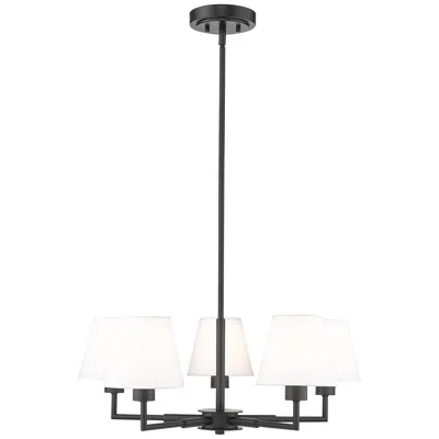 Z-lite Leila By  Matte Black 5 Light Chandelier