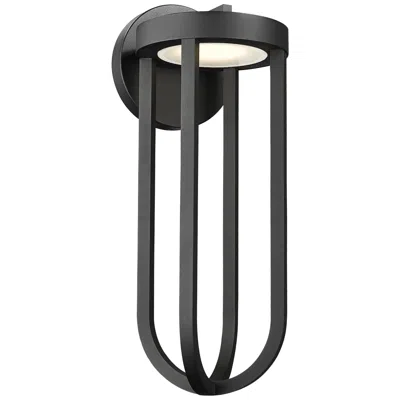 Z-lite Leland 24" High Sand Black Led Outdoor Wall Light