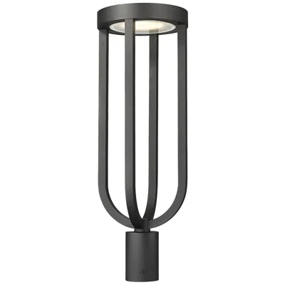 Z-lite Leland 26 1/4" High Sand Black Led Outdoor Post Light