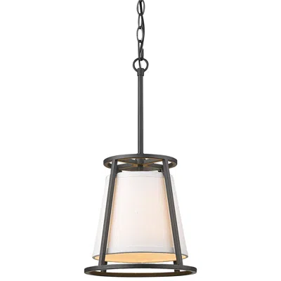 Z-lite Lenyx 10" Wide Iron Ore Mini Pendant