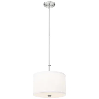 Z-lite Linden By  12 Inch Brushed Nickel 1 Light Pendant