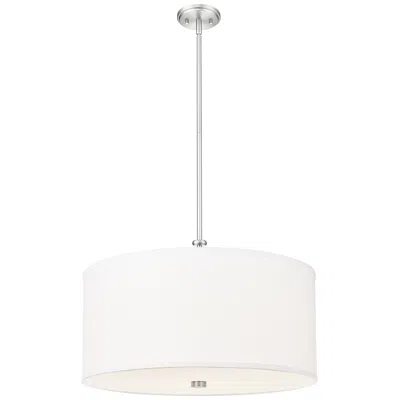 Z-lite Linden By  24 Inch Brushed Nickel 1 Light Pendant