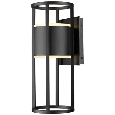 Z-lite Luca 18" High Black Led Outdoor Wall Light