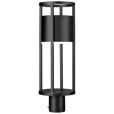 Z-lite Luca 21 3/4" High Black Led Outdoor Post Light