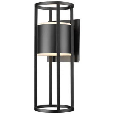 Z-lite Luca 24" High Black Led Outdoor Wall Light