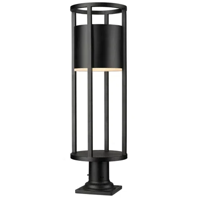 Z-lite Luca 29 3/4" High Black Led Outdoor Pier Mount Light