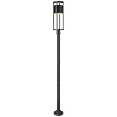 Z-lite Luca By  Black 101.51 Inch Led 1 Light Outdoor Post Mounted Fixture