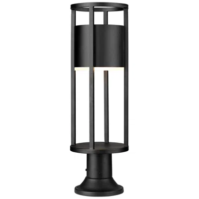 Z-lite Luca By  Black 23.75 Inch Led 1 Light Outdoor Pier Mounted Fixture