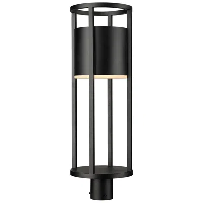Z-lite Luca By  Black 27.75 Inch Led 1 Light Outdoor Post Mount Fixture