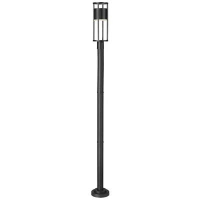 Z-lite Luca By  Black 95.5 Inch Led 1 Light Outdoor Post Mounted Fixture