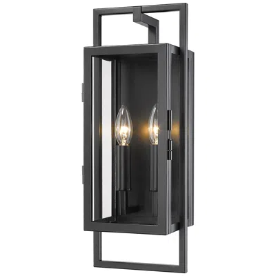 Z-lite Lucian By  Black 18.5 Inch 2 Light Outdoor Wall Sconce