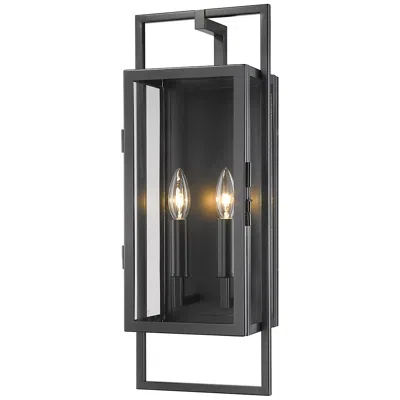 Z-lite Lucian By  Black 21.5 Inch 2 Light Outdoor Wall Sconce