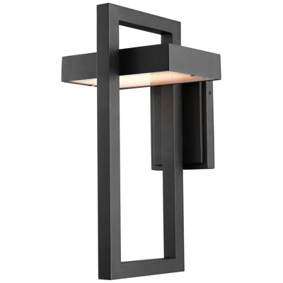 Z-lite Luttrel 18" High Black Led Outdoor Wall Light