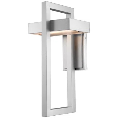 Z-lite Luttrel 18" High Silver Led Outdoor Wall Light