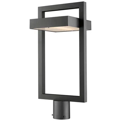Z-lite Luttrel 21 3/4" High Black Led Outdoor Post Light