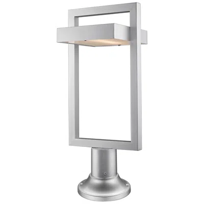 Z-lite Luttrel 23 3/4" High Silver Led Outdoor Pier Light