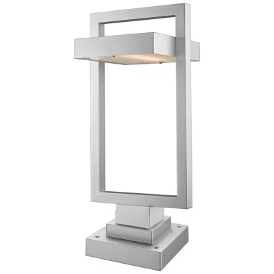 Z-lite Luttrel 24 1/4" High Silver Led Outdoor Pier Mount Light