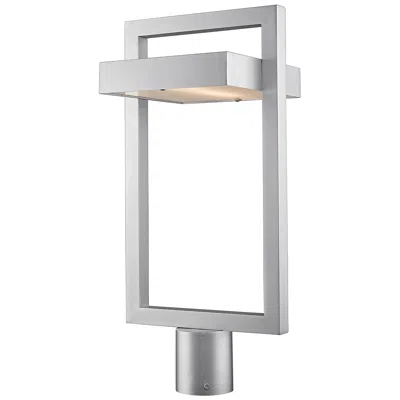 Z-lite Luttrel 26 1/2" High Silver Led Outdoor Post Mount Light