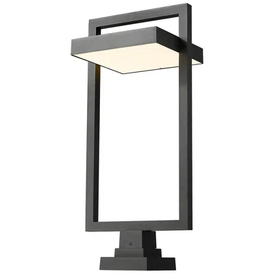 Z-lite Luttrel 31 1/2" High Black Led Outdoor Pier Mounted Light