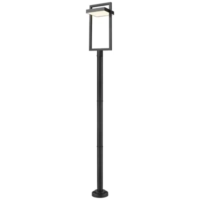 Z-lite Luttrel By  Black 104.25 Inch Led 1 Light Outdoor Post Mounted