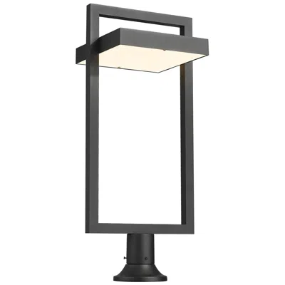 Z-lite Luttrel By  Black 32.5 Inch Led 1 Light Outdoor Pier Mounted Fixture