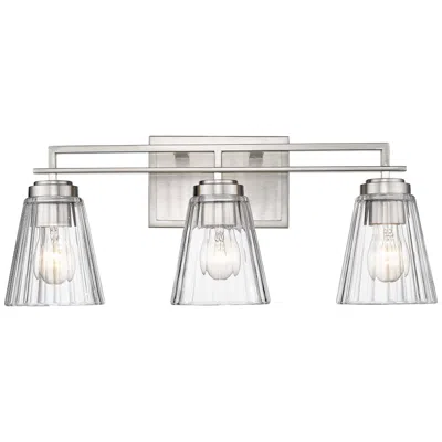 Z-lite Lyna 22" Wide Brushed Nickel 3-light Vanity Bath Light