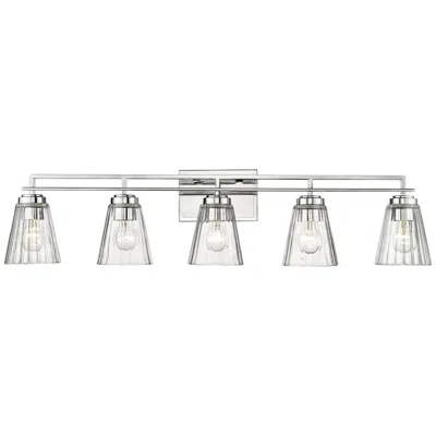 Z-lite Lyna 38 3/4" Wide Chrome 5-light Bath Light