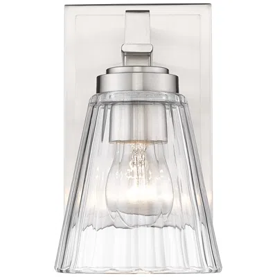 Z-lite Lyna 9" High Brushed Nickel Wall Sconce