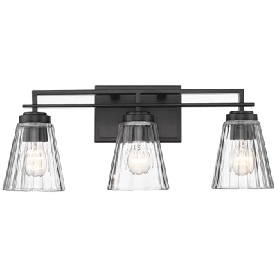 Z-lite Lyna By  Matte Black 3 Light Vanity