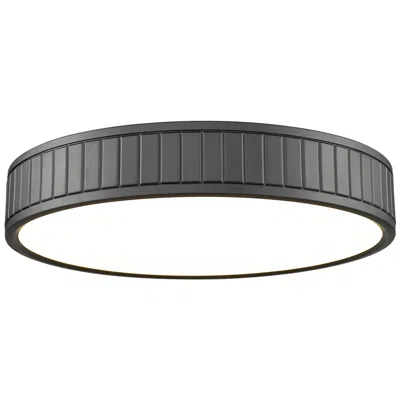 Z-lite Madison 16 1/2" Wide Matte Black Led Ceiling Light