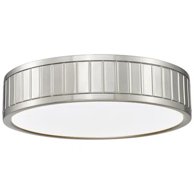Z-lite Madison By  Brushed Nickel 1 Light Flush Mount