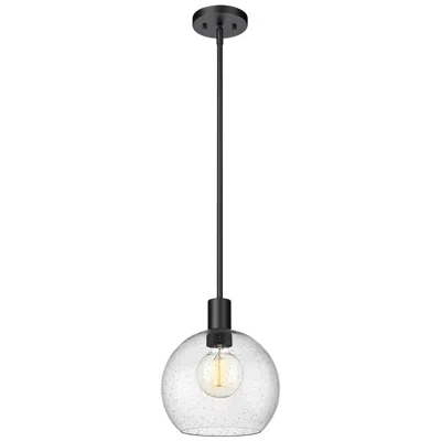 Z-lite Margo By  Matte Black 9.75 Inch 1 Light Pendant