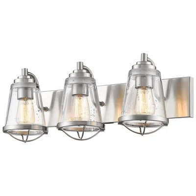Z-lite Mariner 24" Wide Brushed Nickel 3-light Vanity Bath Light