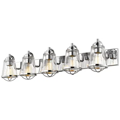 Z-lite Mariner 40" Wide Chrome 5-light Vanity Bath Light
